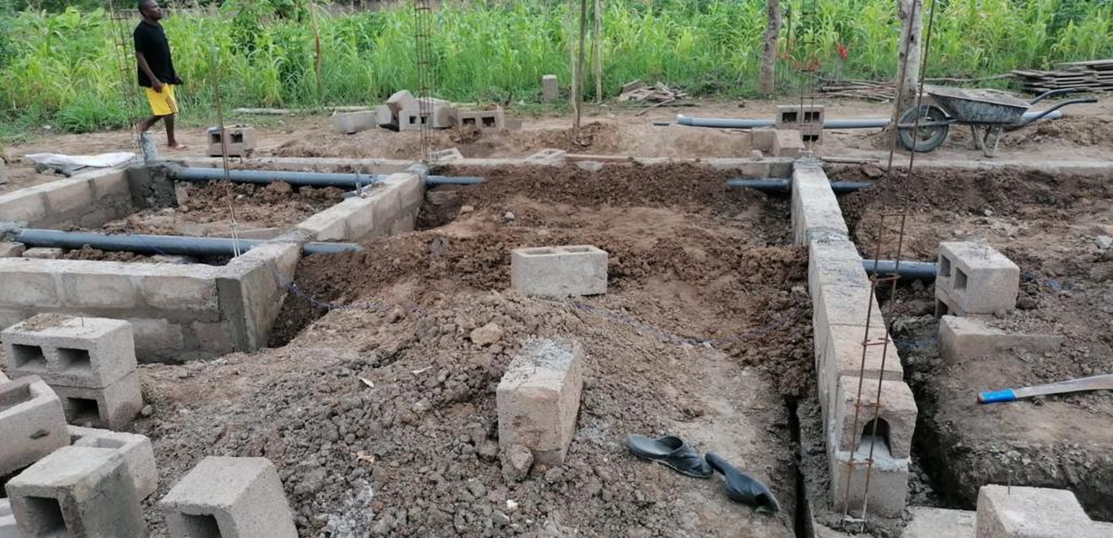 Le chantier de construction au Village Béthanie